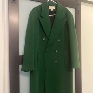 Michael Kors Emerald Double-Breasted Wool Coat